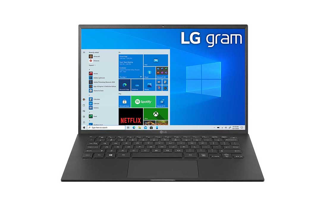 LG 14 Inch Laptop - Best Lightweight Intel Laptop, LG gram 14'' Ultra-Lightweight and Slim Laptop with Intel? Evo 11th Gen Intel? Core? i7 Processor and Iris? Xe Graphics, Front view, 14Z90P-G.AA79E1, 14Z90P-G