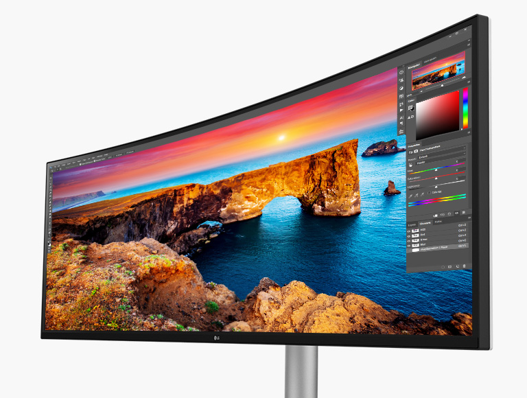 LG Nano IPS? display supports a wide color spectrum, 98% of DCI-P3 color gamut, and offers outstanding color and brightness with the support of VESA Display HDR?400.