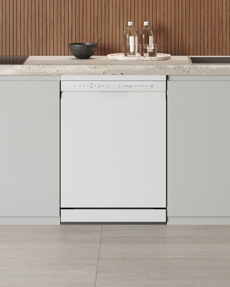 Interior lifestyle image showcasing the LG built-in Dishwasher
