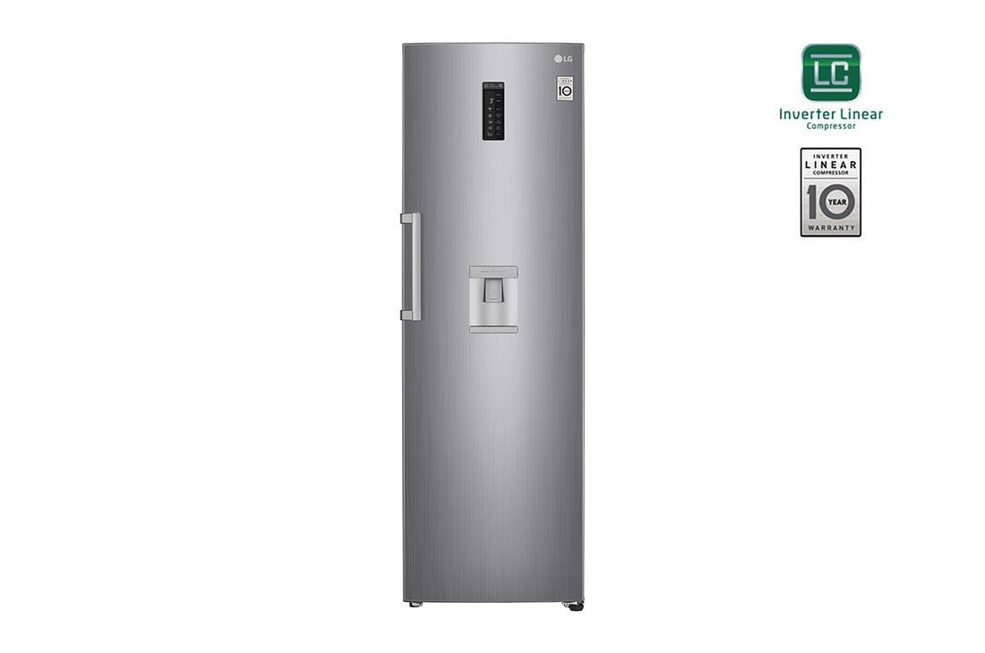 LG One Door Fridge, Inverter Linear Compressor, DoorCooling<sup>+</sup>?, Moist Balance Crisper?, GR-F501ELDZ