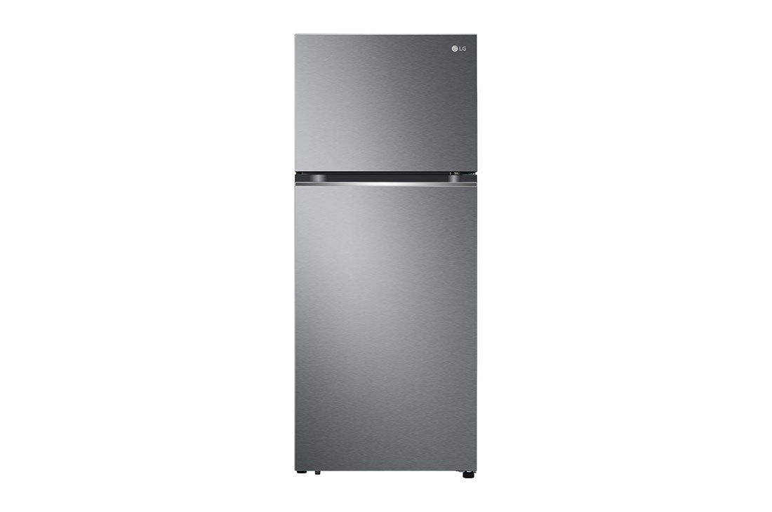 LG  LG Top Fridge, 375L, Silver, front view, GN-B472PQMB