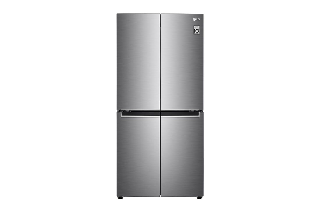 LG  LG French Door Fridge, 530L, Silver, Front View, GR-B29FTLVB