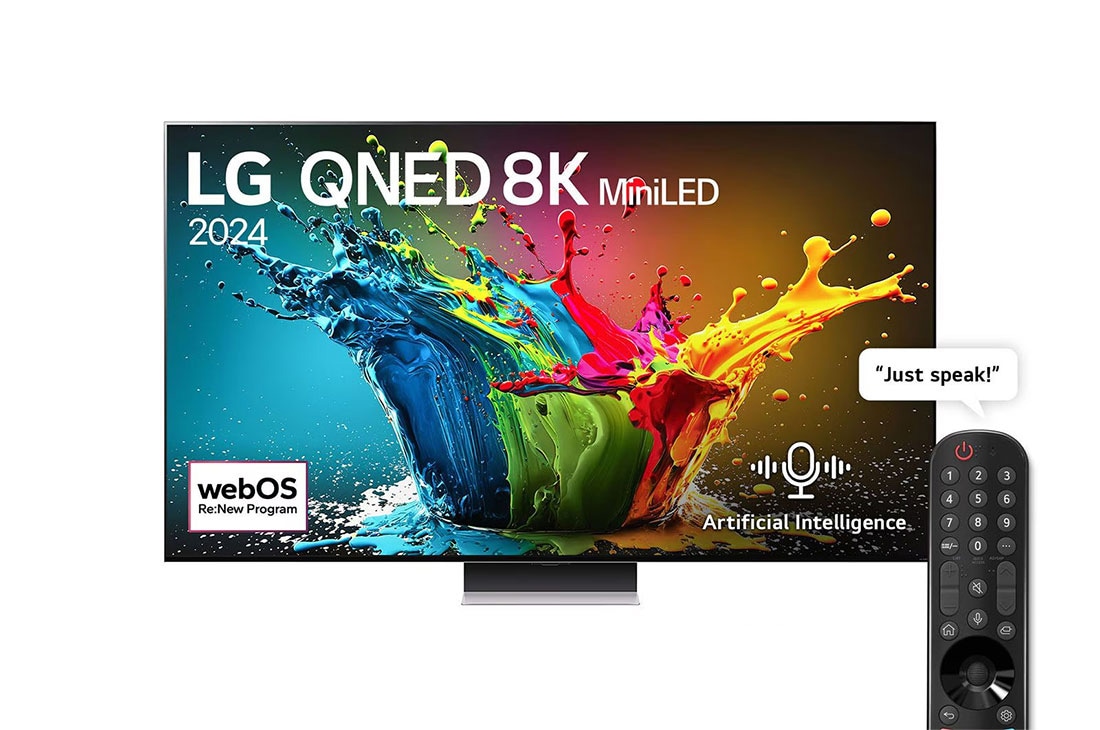 75 Inch LG QNED MiniLED QNED99 8K Smart TV AI Magic remote HDR10 webOS24 2024