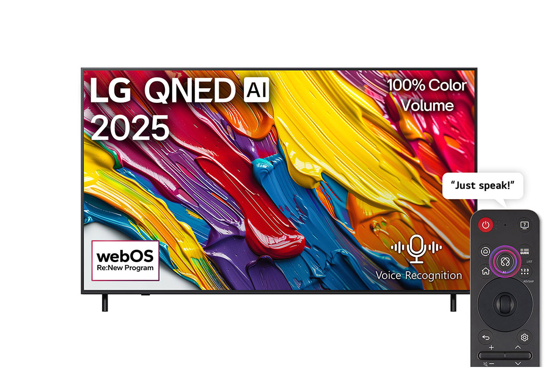 86 inch LG QNED AI QNED82 4K Smart TV AI Magic remote HDR10 webOS25 2025
