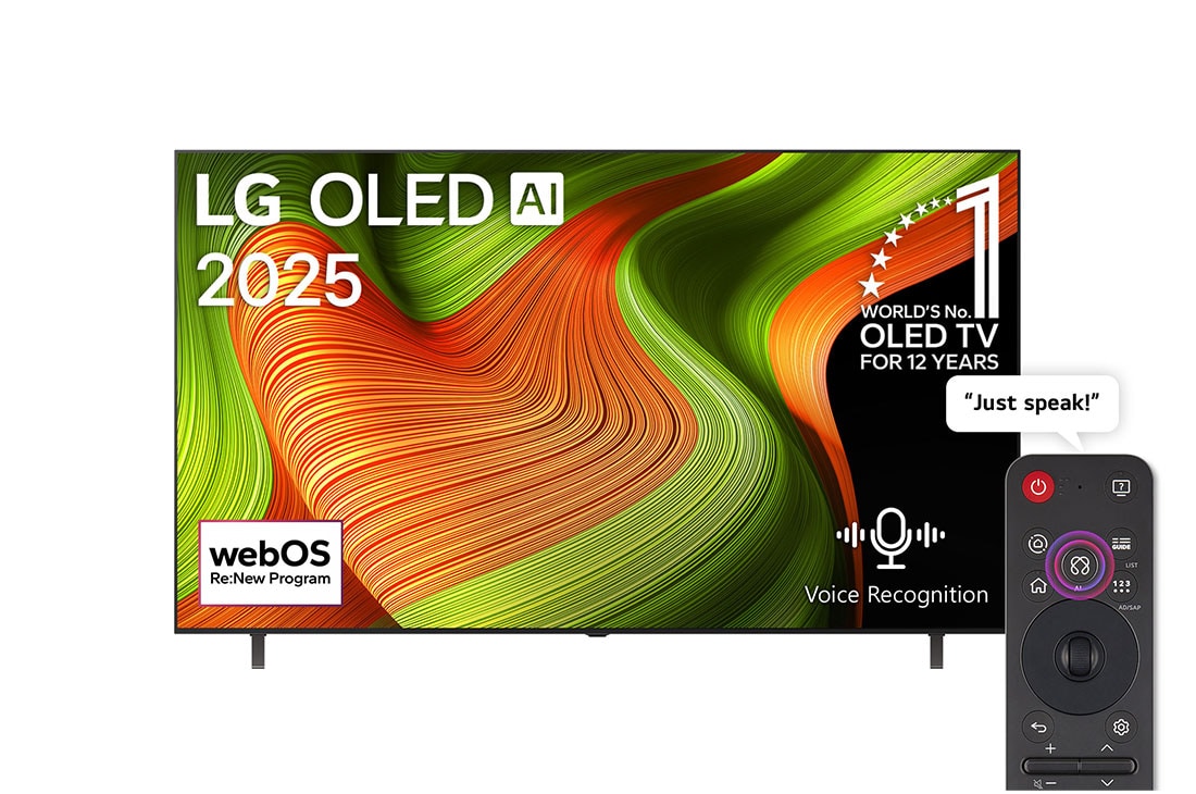 77 inch LG OLED AI B5 4K 120Hz Smart TV AI Magic remote webOS25 2025