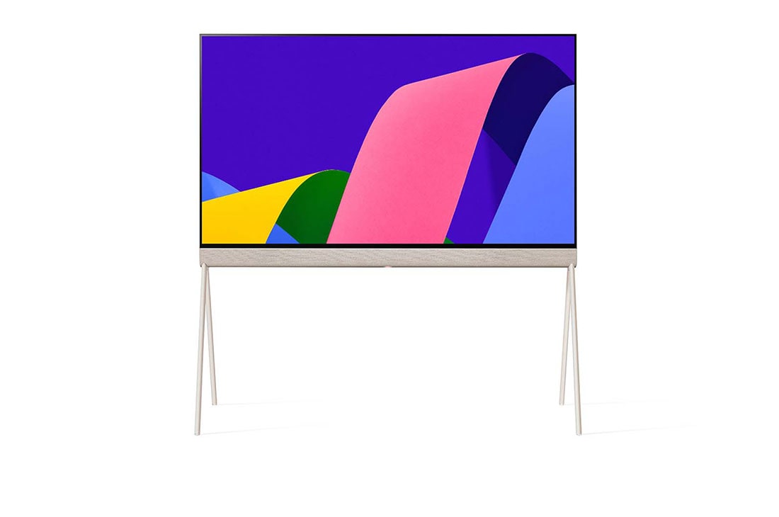 LG OLED Pose 55 Inch 4K TV Smart TV, All Around-Design, a9 Gen5 AI processor., Pose seen from the front., 55LX1Q6LA