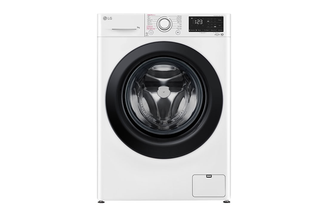 LG Vivace Washing Machine 9kg, White, Front view, F4R3VYG6W