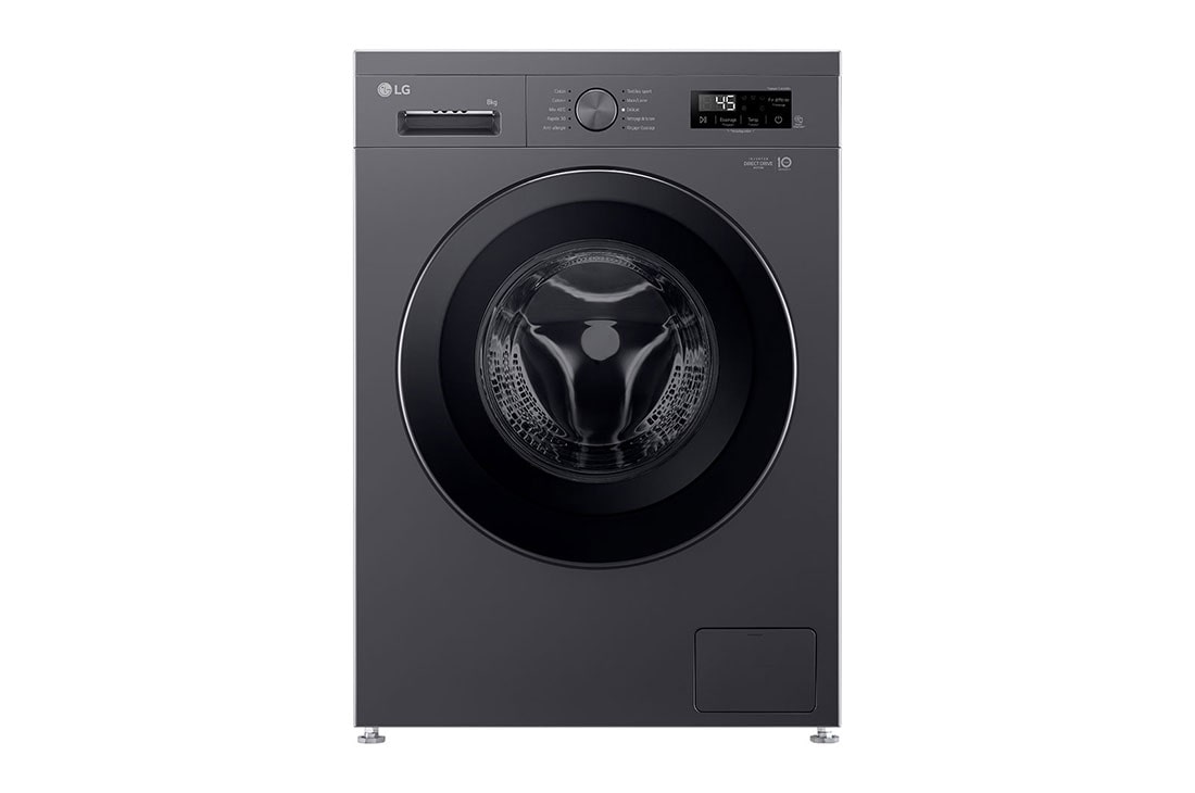 LG 9Kg Front Load Washing Machine, 2024, Front view, F2Y1VYP6J