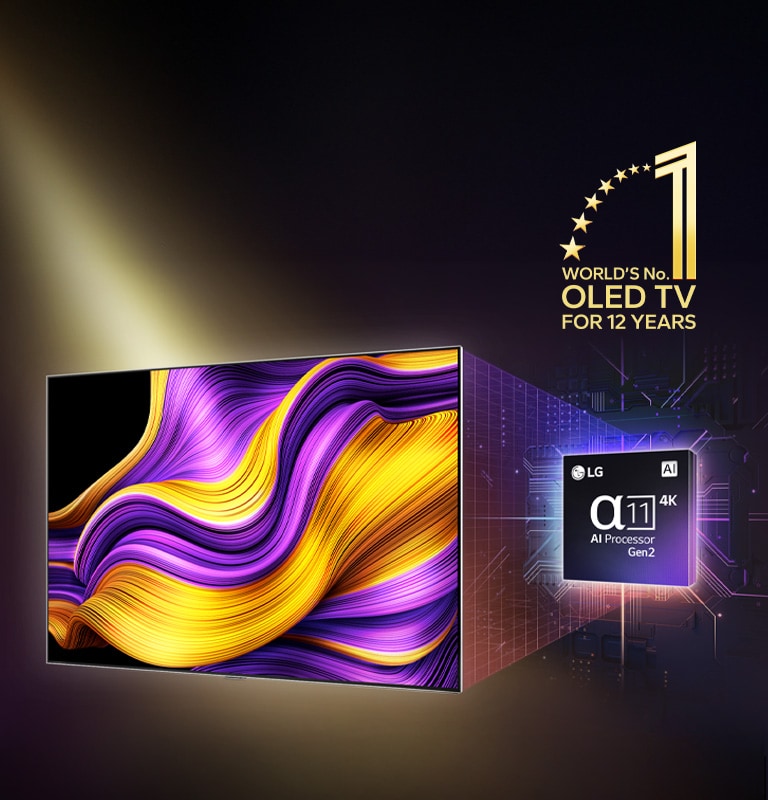 ??????? LG OLED TV ?? ??? ??? ?????? ???? ??? ????? ?????? alpha 11 AI Processor Gen2 ???? ????. ????? ??????? ??????? ?? ??????? ?????????? ???? ?????? ????????. ????? ???? "??????? OLED TV ??? 1 ??? ??????? ?????? ?? 12 ?????".