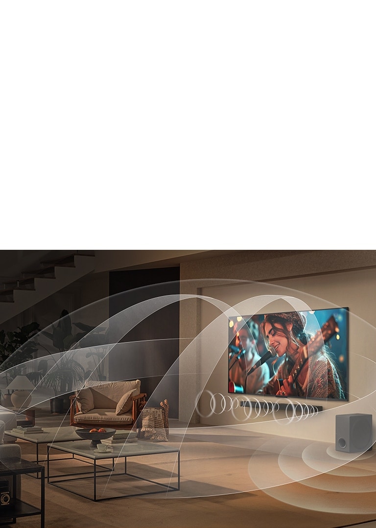 ???? ????? ?? ??????? LG QNED TV ????? ????? LG Soundbar ?? ?????? ???? ??? ???? ??? ???????? ??????? ???? ????? ???????.