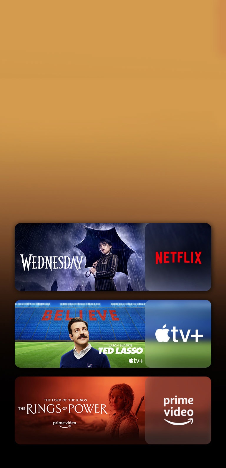 ??? ?? ?????? ????? ?? ??????? ??? ???????? ?? ????? ????? ?????? ????? ?????? ??? ?? ????. ???? ?????? ?????? Wednesday ?? Netflix ?TED LASSO ?? Apple TV ?The rings of power ?? PRIME VIDEO.