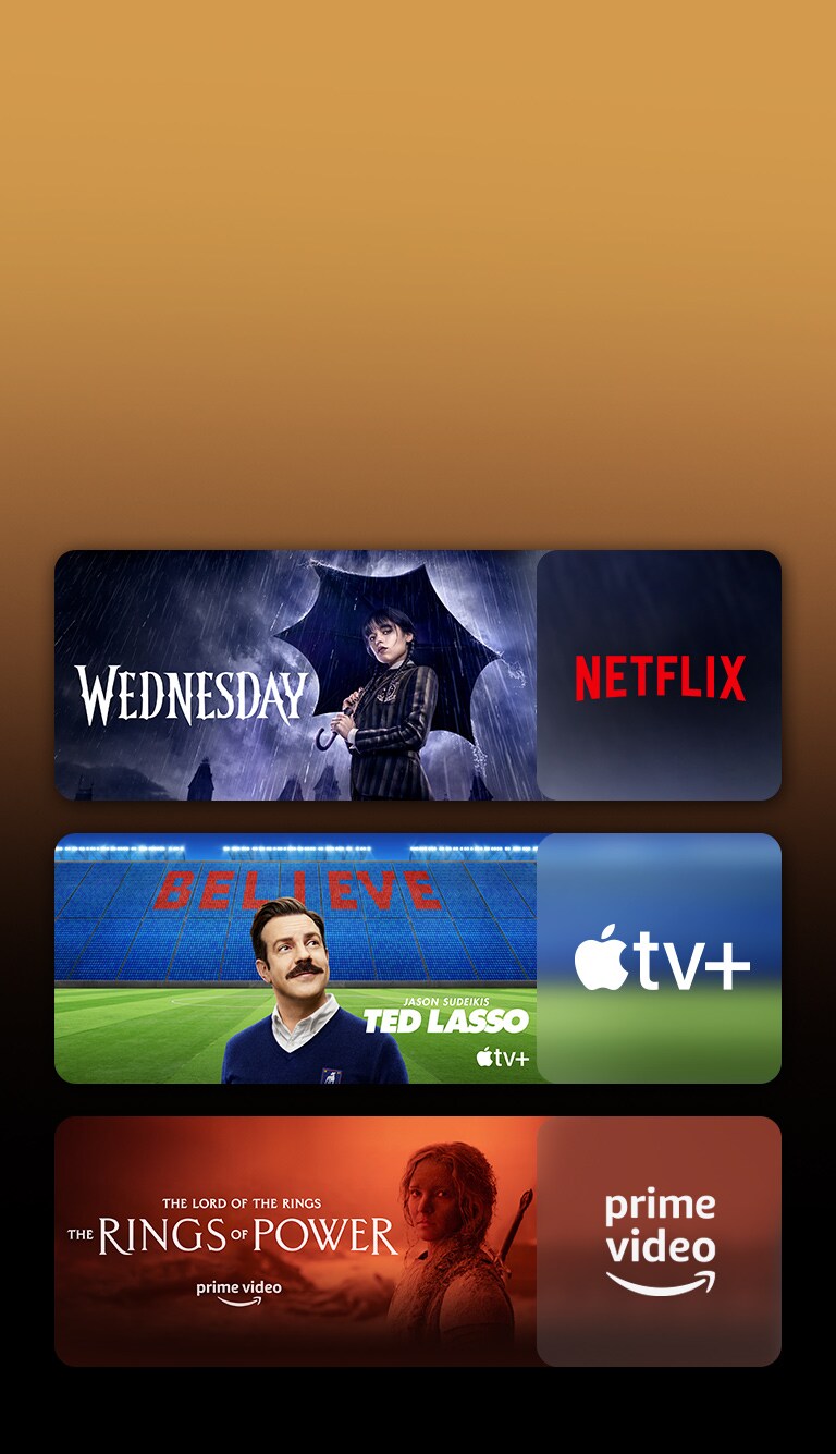 ??? ?? ?????? ????? ?? ??????? ??? ???????? ?? ????? ????? ?????? ????? ?????? ??? ?? ????. ???? ?????? ?????? Wednesday ?? Netflix ?TED LASSO ?? Apple TV ?The rings of power ?? PRIME VIDEO.