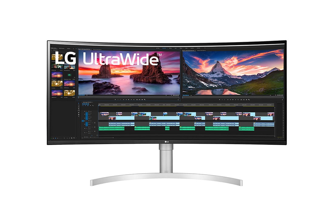 LG ???? 38WN95C-W ???????? UltraWide QHD+ IPS ???? 38 ???? ?????? ?? ????? ?G-SYNC, 38WN95C-W