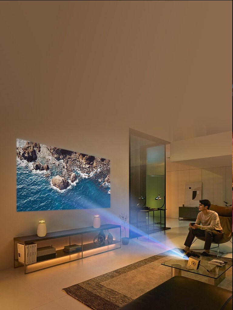 ??? ???? ??? ??????? ?????? ??????? ????? ???? 4K ??? ???? ????? ?????? ??? ???? ???? ??????? ???????? ???? CineBeam Q HU710PB ????? ????? XBOOM.