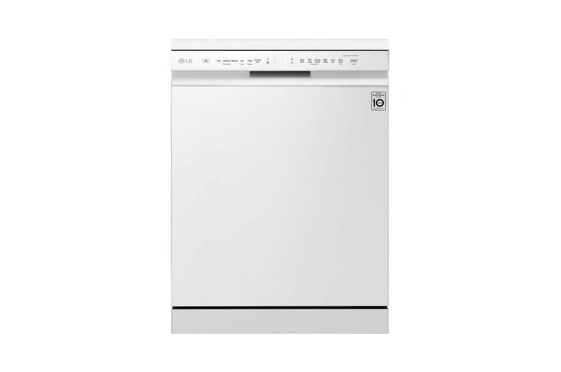 LG QuadWash? Dishwasher, 14 Place Setting, EasyRack? Plus, Inverter Direct Drive , A++ Energy Efficiency, SmartThinQ, DFB512FW