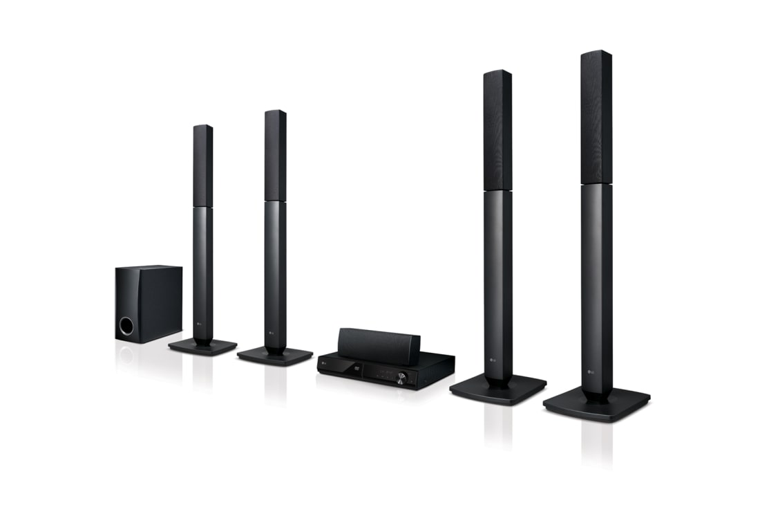 LG 330W 5.1CH, Home Theatre System, Jersey Speakers, Front Firing Subwoofer, LHD457B
