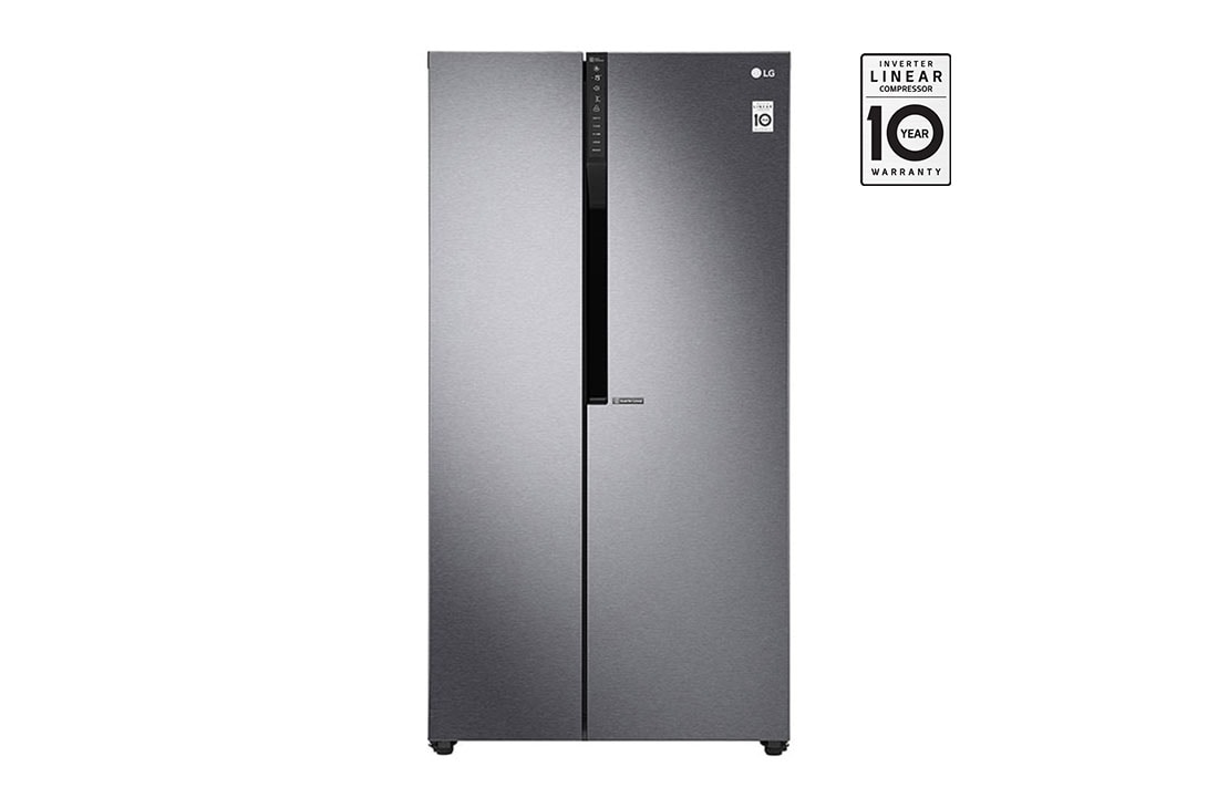 LG 679 Ltr, Inverter Linear Compressor, Multi Air Flow, Multi Digital Sensors, Express Freezing, Smart Diagnosis?, Side by Side Refrigerator, GC-B247KQDV