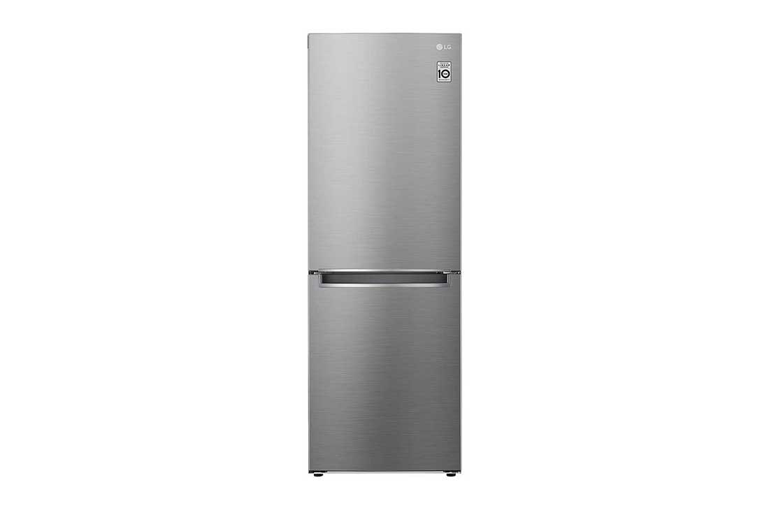 LG Net 306L Bottom Freezer 2 Doors Refrigerator with Smart Inverter Compressor, front, GC-B369NLJM, thumbnail 0