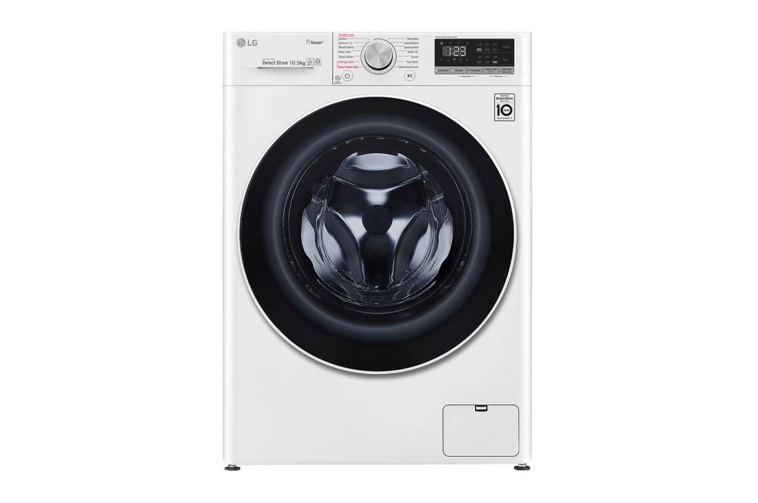 LG 10.5Kg Washer | AI DD | Steam? (Allergy Care), F4V5RYP0W, F4V5RYP0W