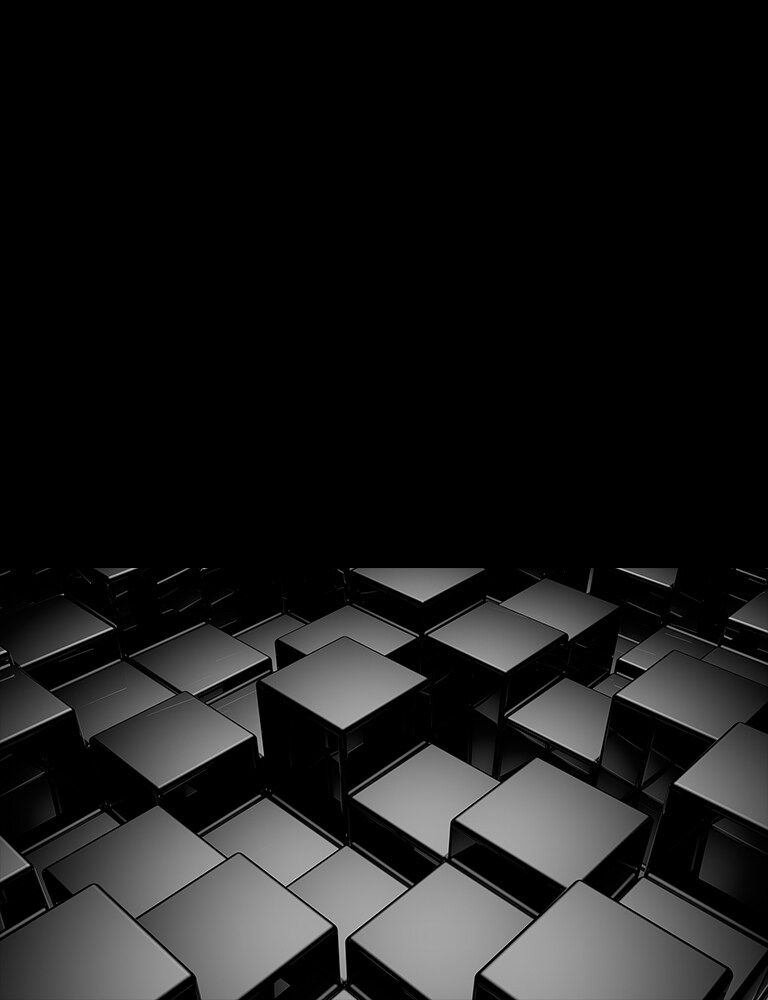 Des cubes gris de différentes hauteurs sont placés au hasard.