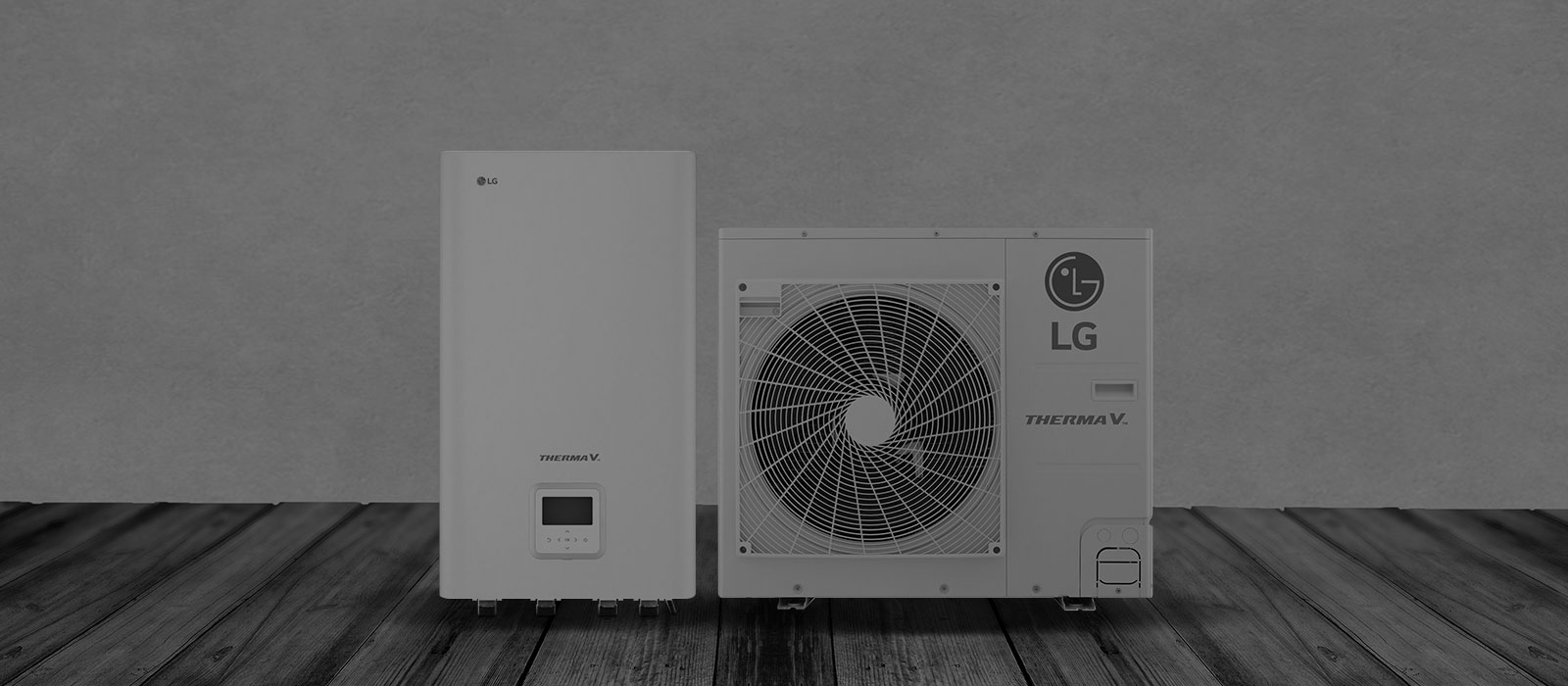 Heat pump on the grasslands