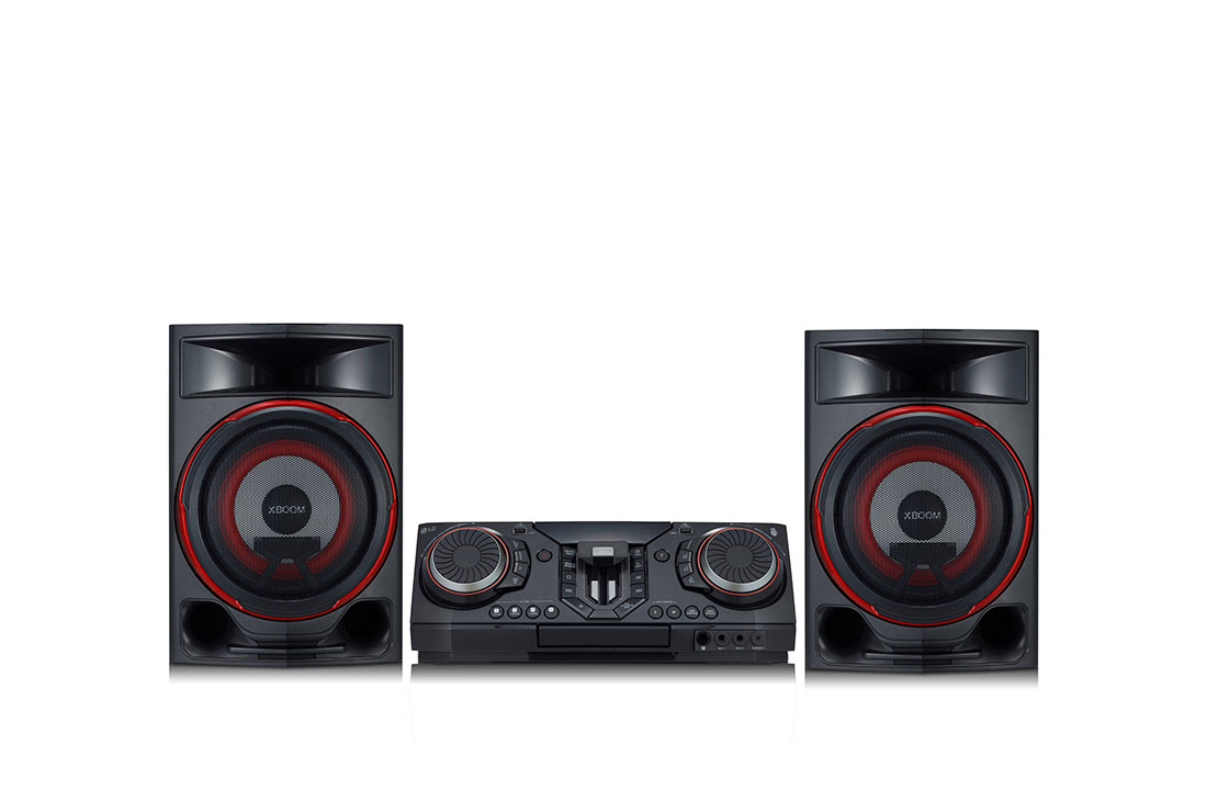 LG 2350 W, Mini Audio, éclairage multicolore, Accélérateur de fête, Karaoke Star, appli DJ, CL87
