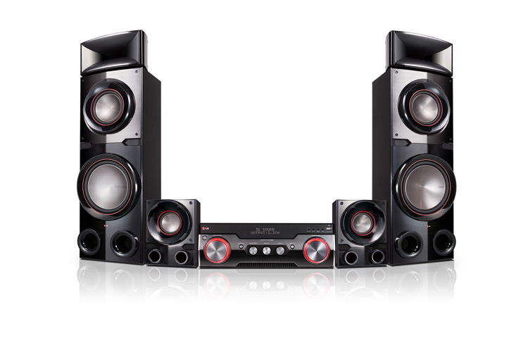 LG Récepteur AV doté de 4,2 canaux, d’une puissance de sortie de 2 300 W, d’un double caisson de basses, de 3 HDMI, de l’appli DJ, d’une finition haut de gamme, de la Radio FM, du Bluetooth, ARX10