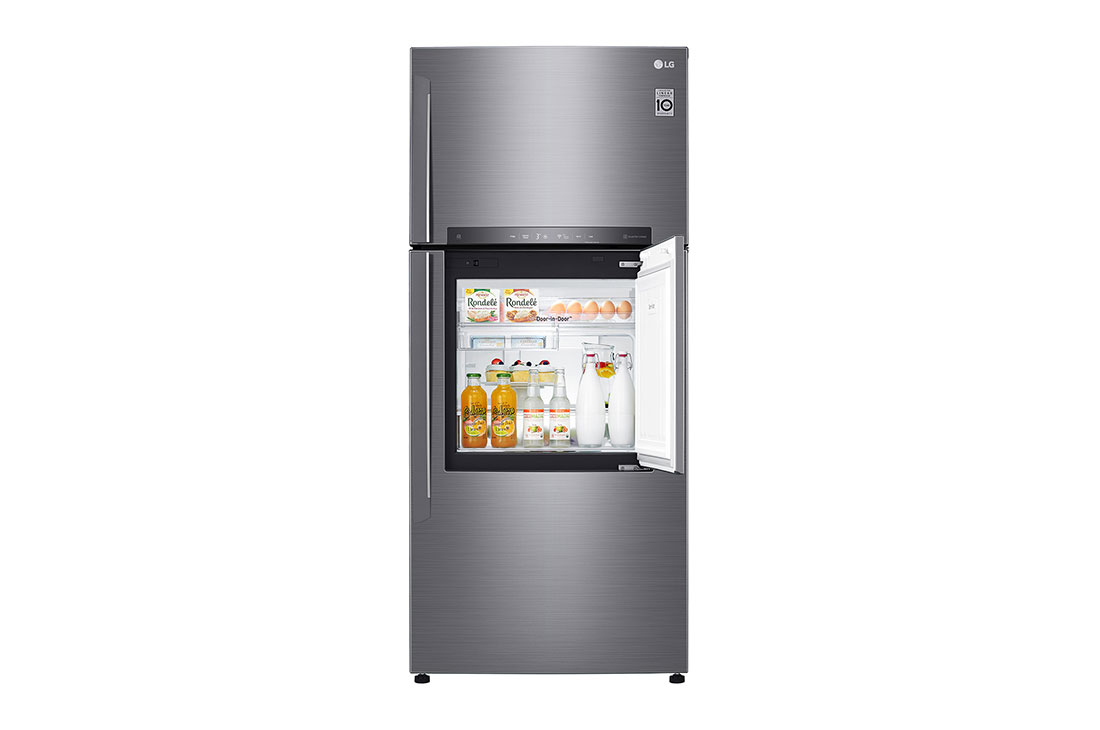 LG 549 litres, congélateur en haut, Door-in-Door?, LINEAR Cooling? et HygieneFresh+?, GN-A702HLHU