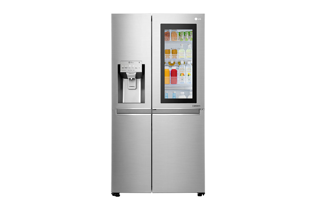 LG Toquez deux fois, Voir l’intérieur, InstaView Door-in-Door? 668 l, Compresseur linéaire Inverter, Réfrigérateur DoorCooling+?, LG GC-X247CSAV 668 Ltr Door in Door Refrigerator front side, GC-X247CSAV