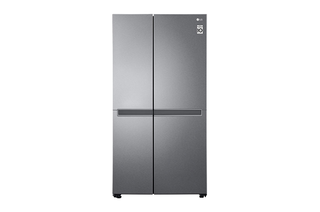 LG 625 l | Réfrigérateur Side by Side |Compresseur Smart Inverter |Flux d’air multiple |Smart Diagnosis?, front view, GC-B257JLYL