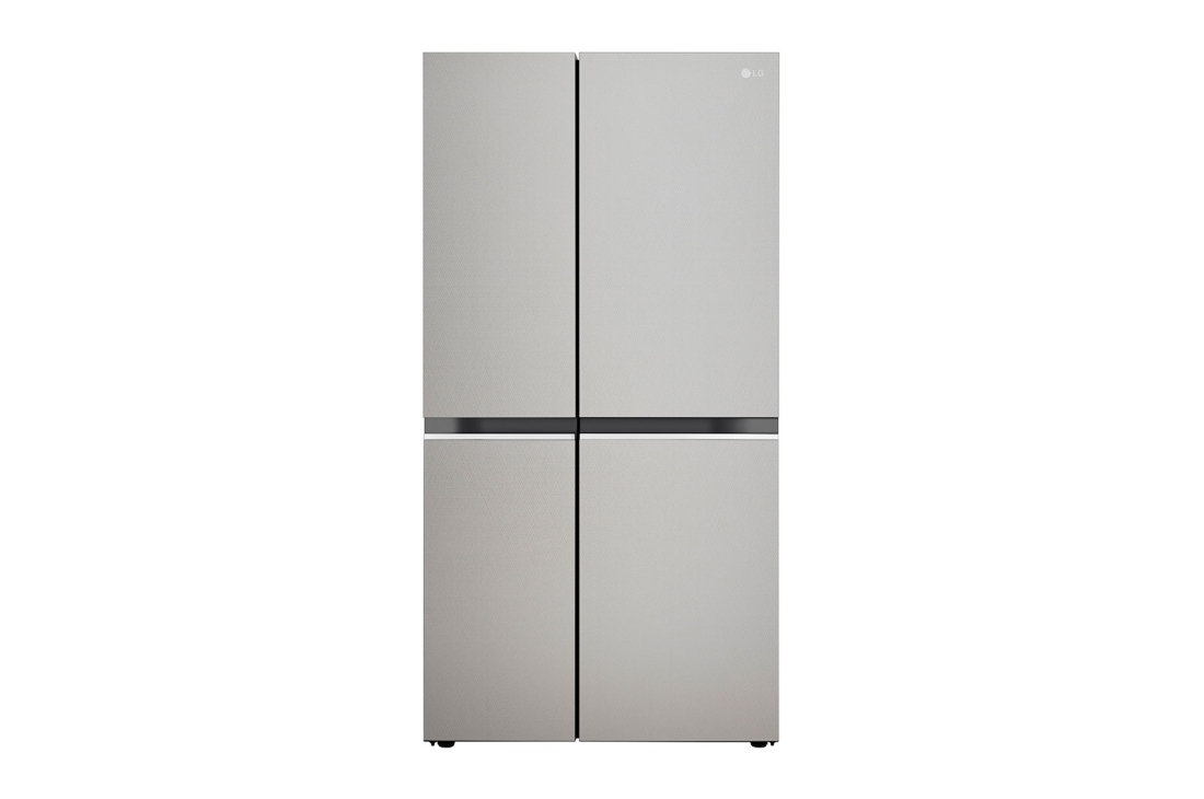 LG Réfrigérateur Side-by-Side LG 674L avec Hygiene Fresh+?, DoorCooling+?, Smart Diagnosis?, finition en acier urbain, 3 étoiles, front, GC-B257KLJW