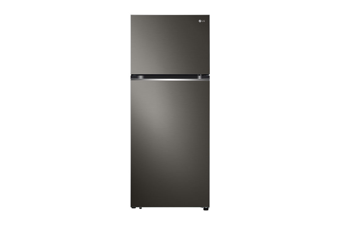 LG 330(L) | Top Freezer Refrigerator |Smart Inverter Compressor | LinearCooling? | DoorCooling+?, front view, GN-B312PFJB
