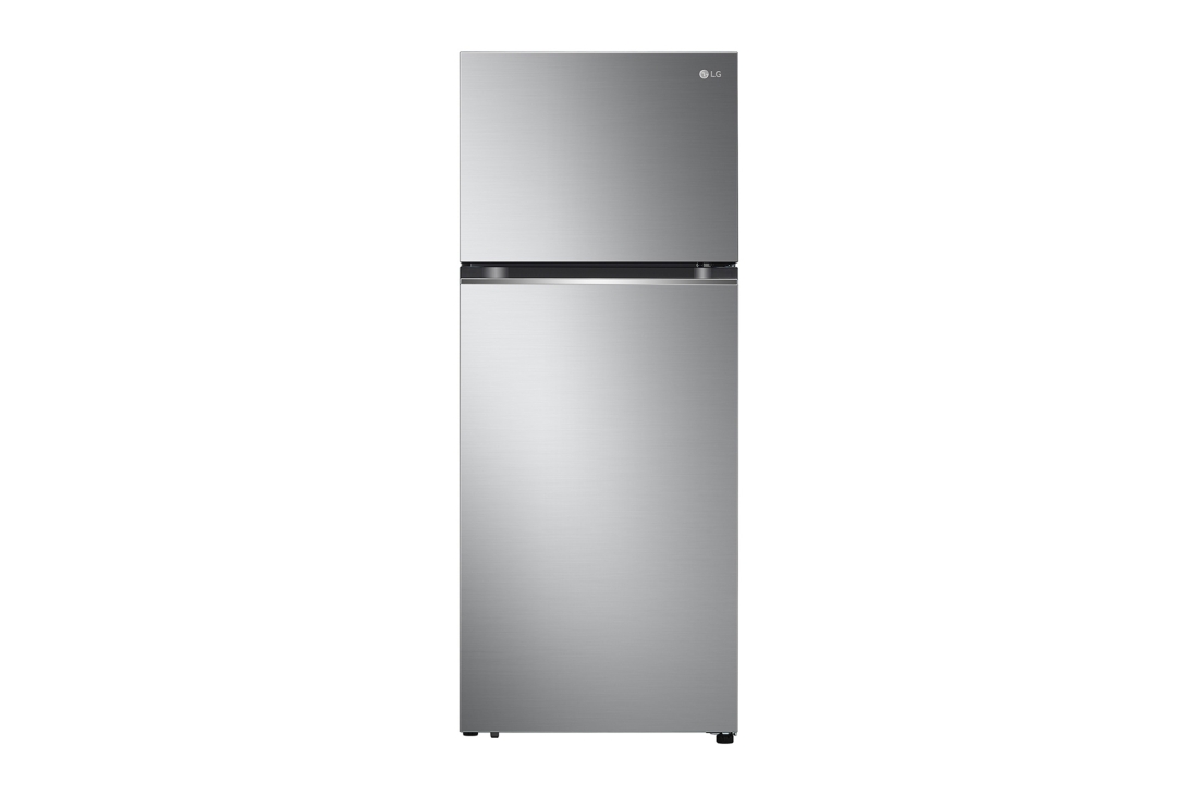 LG 423(L) | Top Freezer Refrigerator |Smart Inverter Compressor | LinearCooling? | DoorCooling+?, front view, GN-F392PFAK
