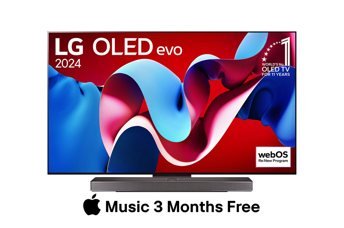 Smart TV LG OLED evo C4 4K OLED77C4, 77 pouces