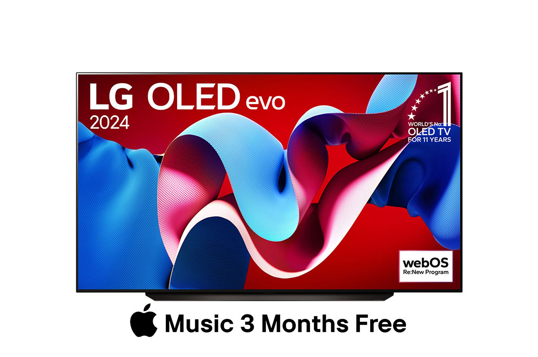 Smart TV LG OLED evo C4 4K OLED83C4, 83 pouces