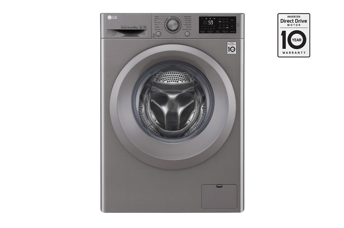 LG Lave-linge 6 KG | Moteur Direct Drive? | 6 Motion DD | Ajout de linge, F2J5NNP7S