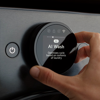 Réglage manuel du cycle de lavage AI sur la machine à laver LG à l'aide du cadran de commande intelligent