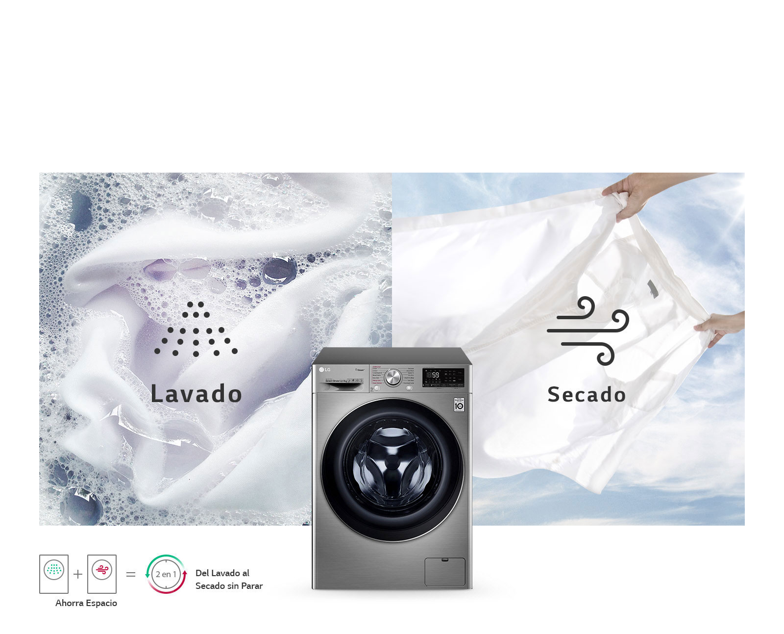 2 en 1 Lavadora-Secadora