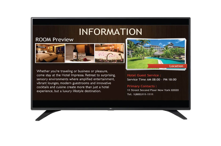 LG Pantalla LED Full HD de 55”, 55LW540S