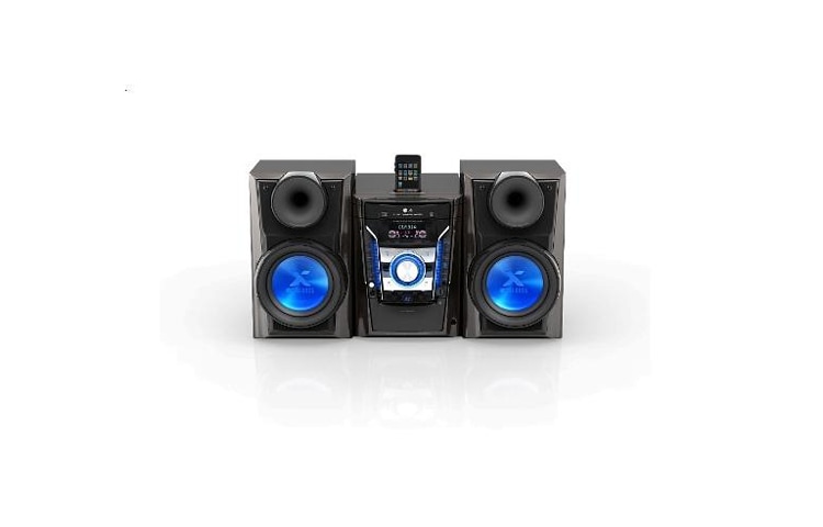 LG Minicomponente de 560 W potencia con iPod Docking, Reproducción MP3, USB, Ecualización Auto, Regueton, Merengue & Cumbia, Función Auto DJ, MCD605