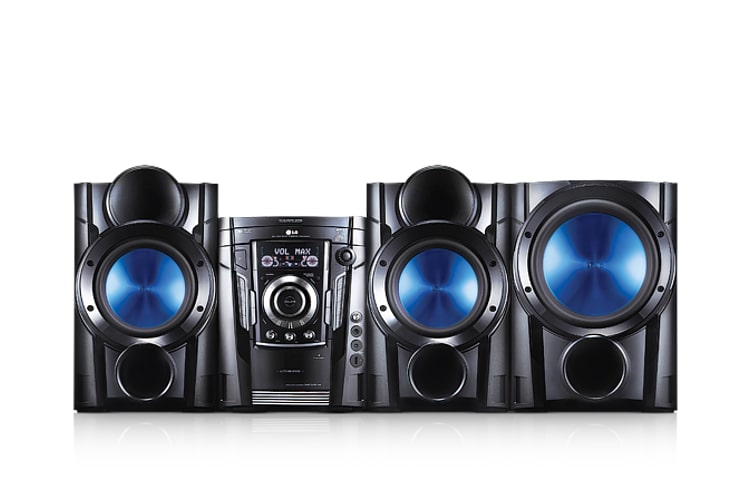 LG Minicomponente reproductor de iPod con función de carga, bocinas X - Metal y auto-ecualización., MCT704