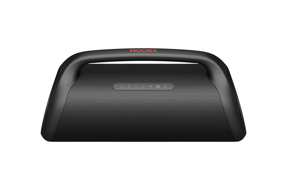 LG Parlante Portatil LG XBOOM GO XG9 │ 120 W│ IP67 │ Sound Boost, Vista frontal de 30 grados, XG9QBK