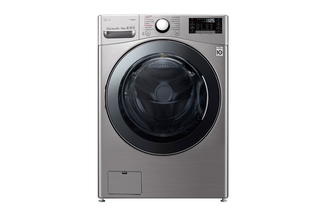 LG Lavasecarropas carga frontal 22/13 KG │ Plateado │ Inverter Direct Drive │ AI DD │ ThinQ, WD22VV2S6