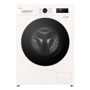 LG  Lavarropas carga frontal 6,5 KG │ Blanco │ Inverter Direct Drive │Steam , Front view, WM65GWVFS6