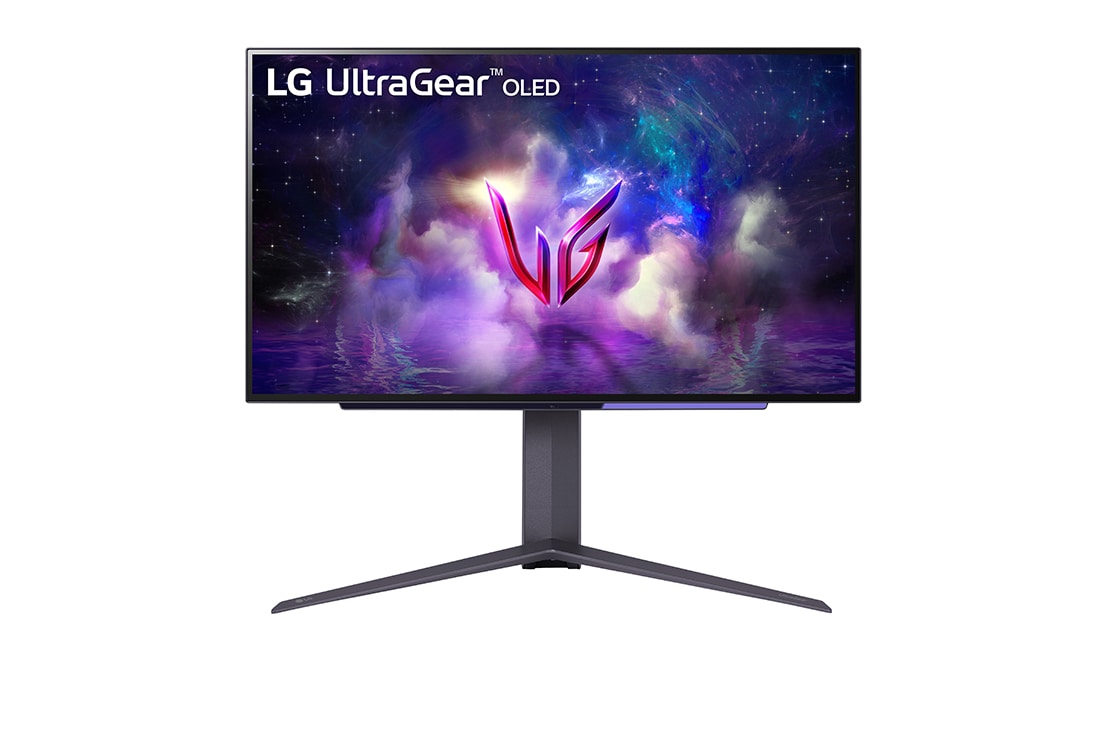 LG Monitor UltraGear? OLED QHD de 27'' con monitor para juegos con frecuencia de actualización de 240 Hz y FreeSync? Premium Pro, Front view, 27GS95QE-B