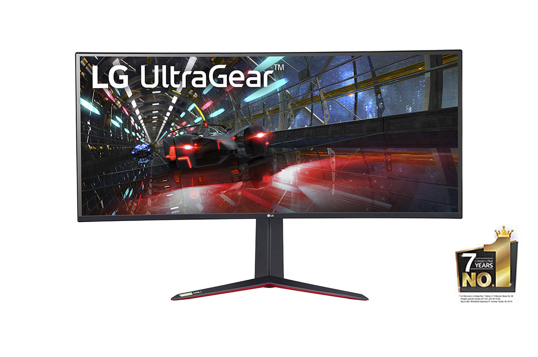 LG UltraGear? 37.5'' QHD+ Nano IPS Gaming Monitor with NVIDIA G-SYNC? Compatible, LG Consumer Monitors 38GN950-B 1, 38GN950-B