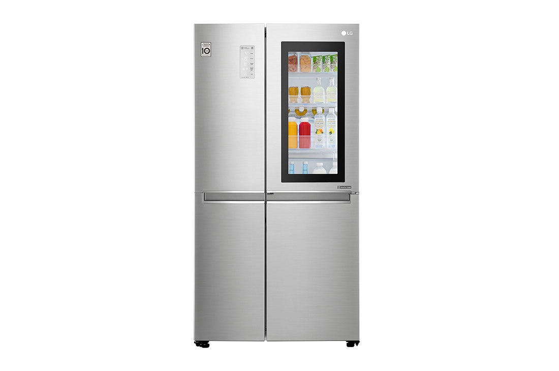 LG 626L side-by-side-fridge with InstaView Door-in-Door? in Noble Steel, GS-Q6278NS