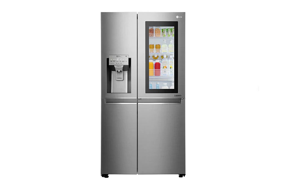LG 601L side-by-side-fridge with InstaView Door-in-Door? in Noble Steel, GS-X6011NS