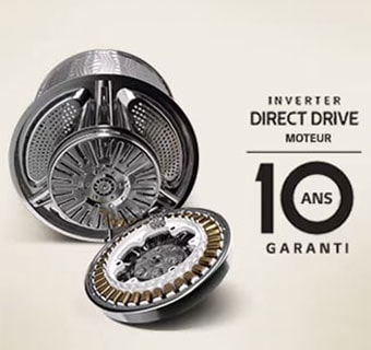 Moteur de machine à laver garanti 10 ans