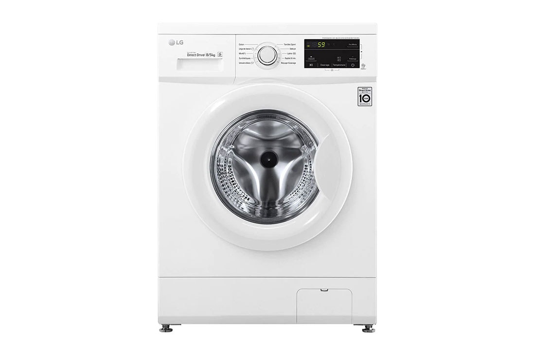 LG économique, silencieux et durable grace au moteur direct drive | D | 8 kg lavage | Le meilleur soin avec 6 motion | 10 ans de garantie sur le moteur AI DD?, GC3M108N3, GC3M108N3